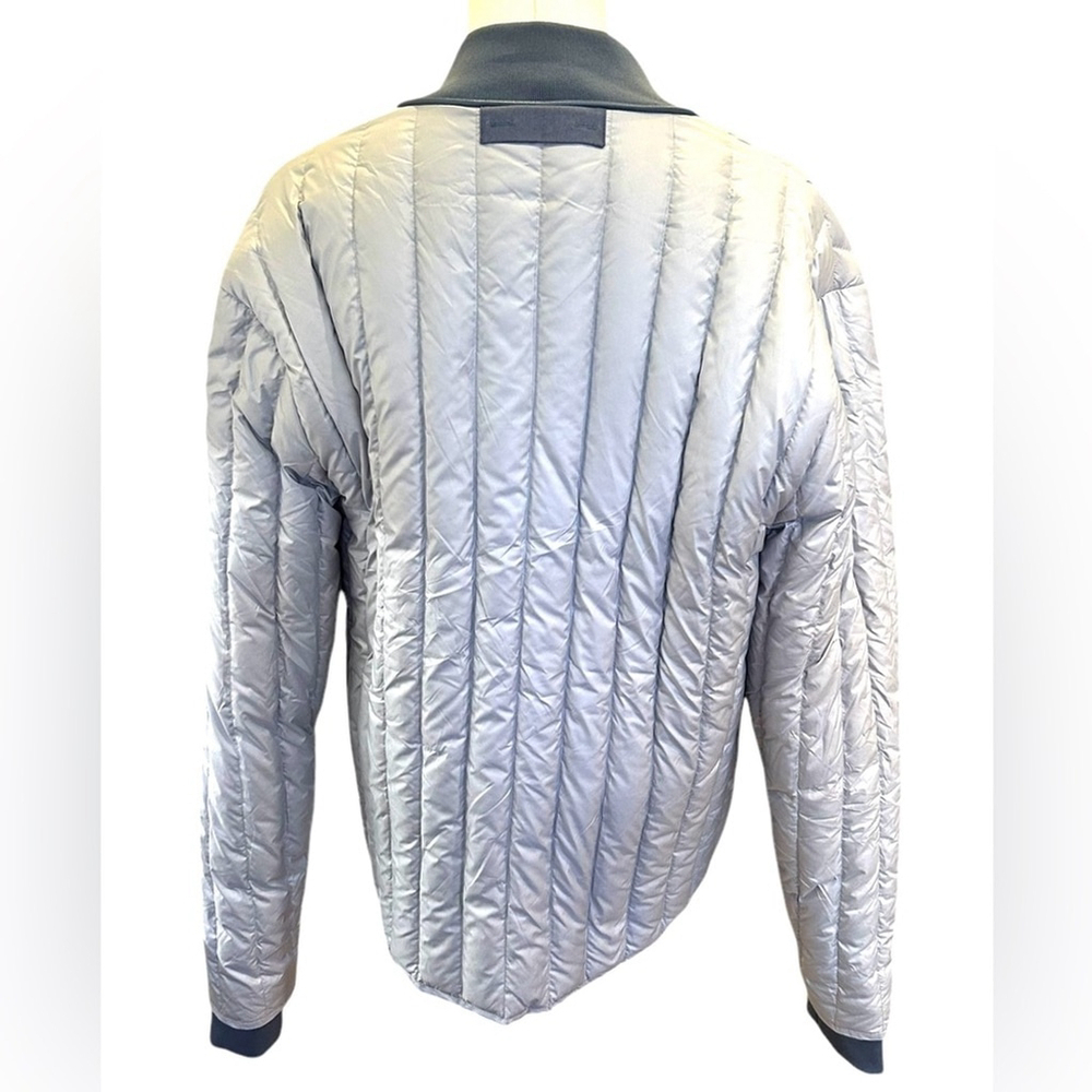 FRAME Denim NWT Quilted LinerDown Puffer Jacket in Steel Sz M - Picture 7 of 8